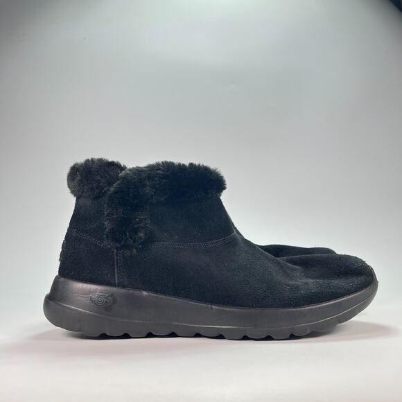 Skechers On The Go Joy Bundle Black Pull On Ankle Boots 15501 Women's Size 8.5 - Picture 1 of 10